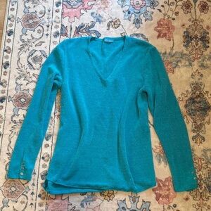 J. McLaughlin Turquoise Knit Top